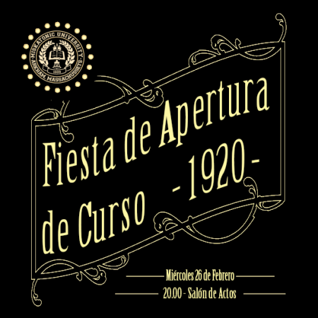 Fiesta de Apertura de Curso 1920
